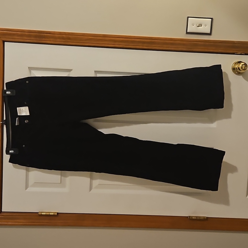Columbia black corduroy straight leg pants